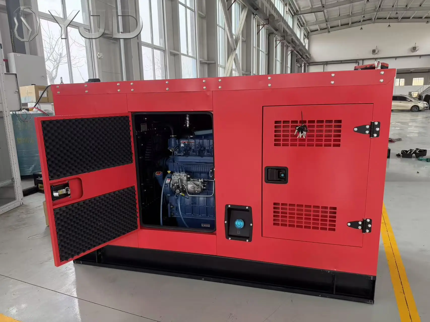 Low Noise Soundproof Diesel Generator 120kVA 150kVA 180kVA With Automatic Voltage Regulator