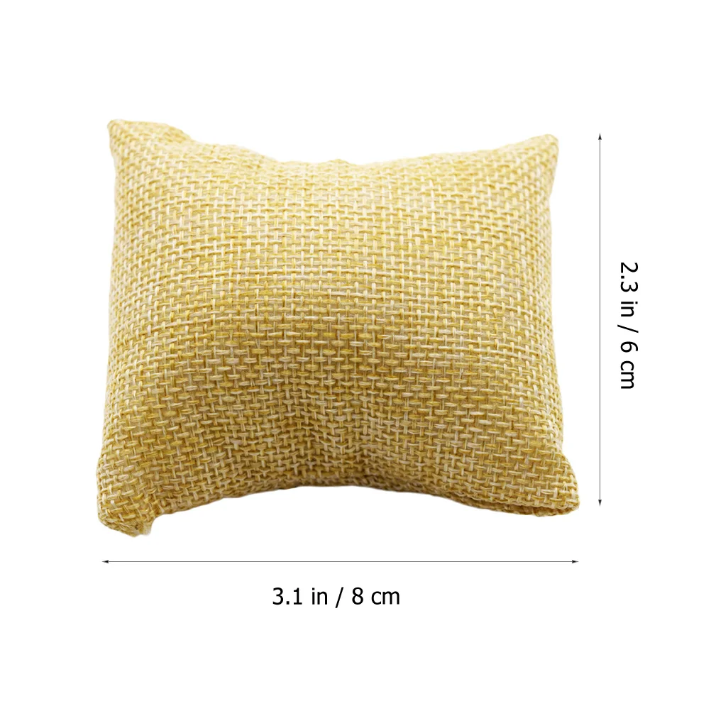 

6 Pcs Display Pillow Watch Cushion Pad Storage Jewelry Displays Cotton Toddler Mini Pillows Miniature Bracelet