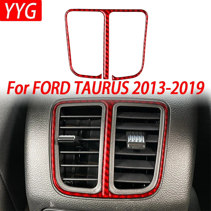 

Декоративная наклейка-накладка на воздуховод заднего сиденья из карбона, аксессуары для интерьера автомобиля FORD TAURUS 2013-2019