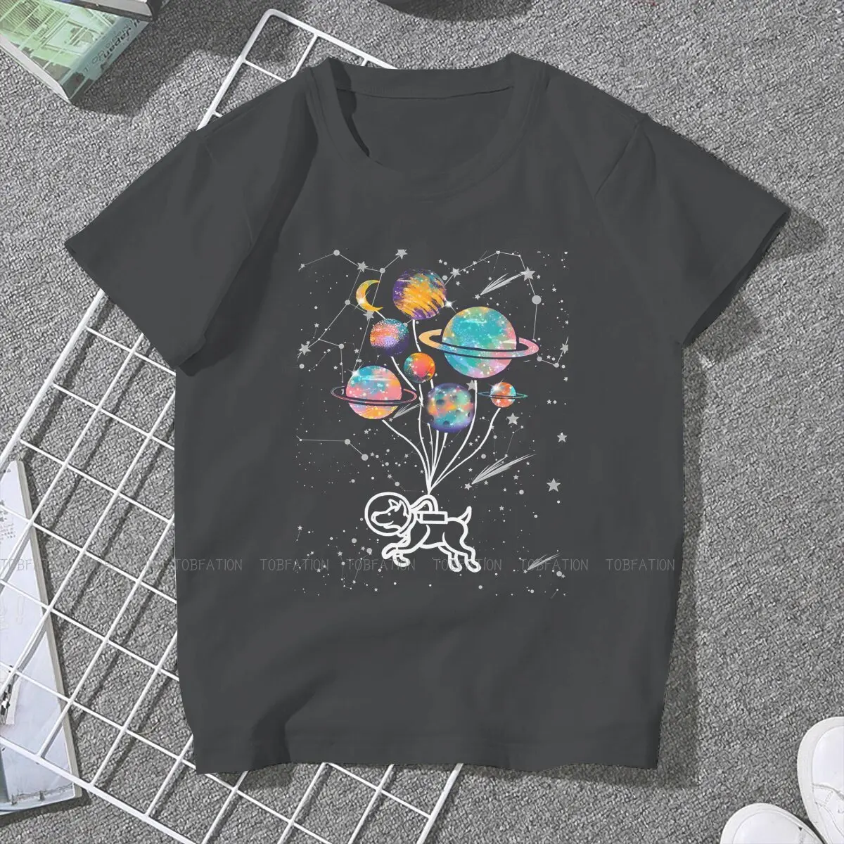 Flying Dog On Many 4XL TShirt Many Lands Under One Sun Printing Leisure T Shirt Female Short Sleeve Unique Gift Clothes