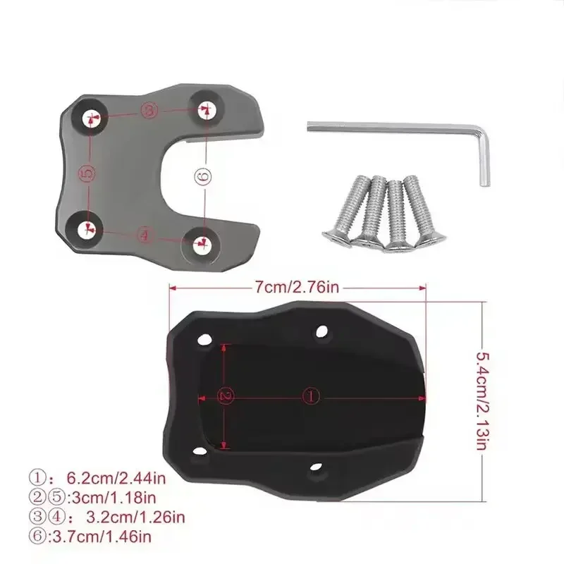 For Honda MSX125 Grom 125 MSX MONKEY 125 Motorcycle Accessories Kickstand Foot Side Stand Sidestand Extension Pad Support Plate