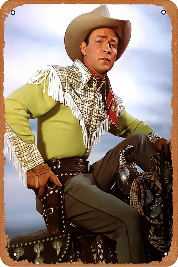 Retro Metal Tin Sign Roy Rogers Home Bar Shop Decorations Coffee Vintage Sign Gift 8X12 Inch sign