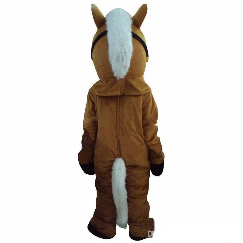 Brown Horse Mascot Costume Toy CospIay Carnival Fun Makatone Doll Display Props Adult Size mascot  furry  cosplay