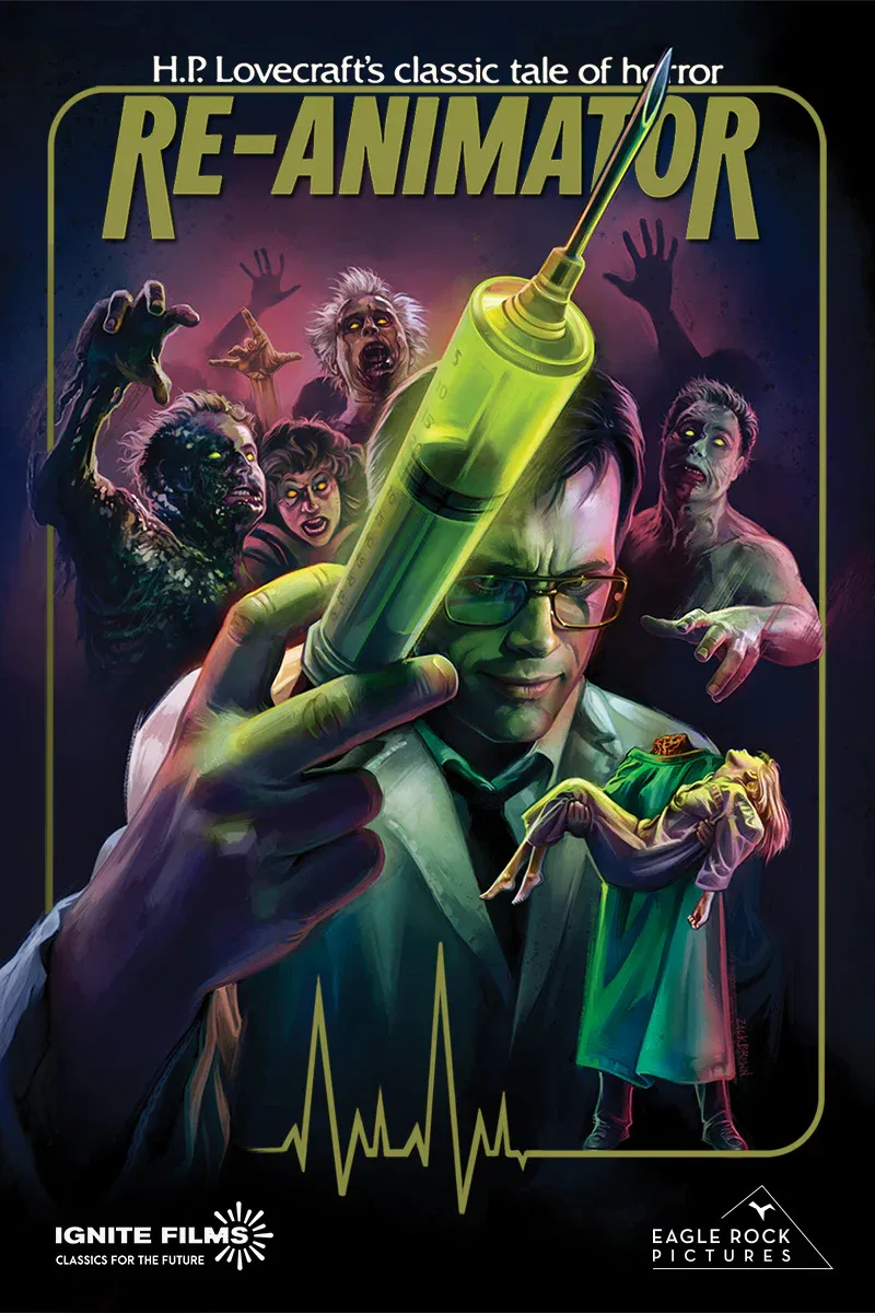 Horror Movie Re-Animator Poster Wall Art Rome Decoration