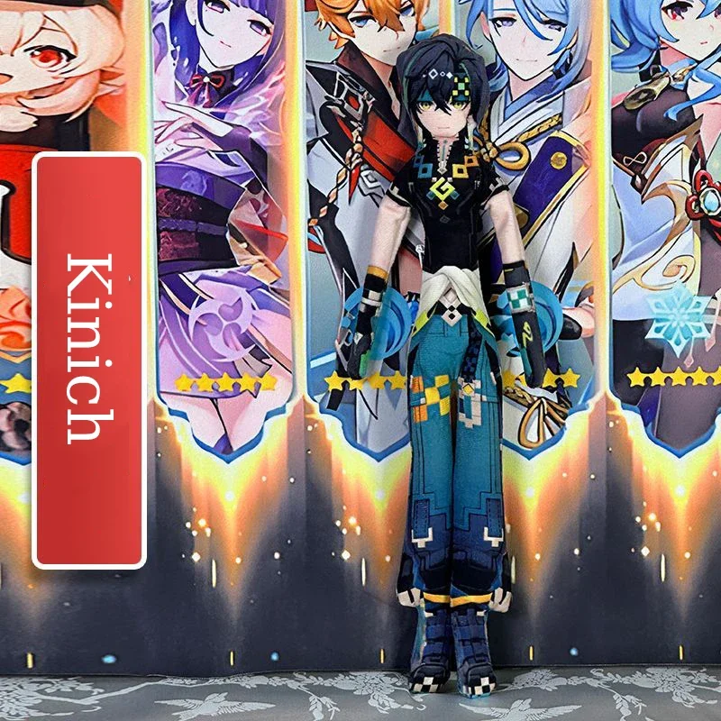 لعبة جينشين إمباكت واندرر شياو موركس كوسبلاي دمية قطنية قطيفة رفيعة الشكل قابلة للالتواء لتزيين الغرفة نموذج تجريدي هدية