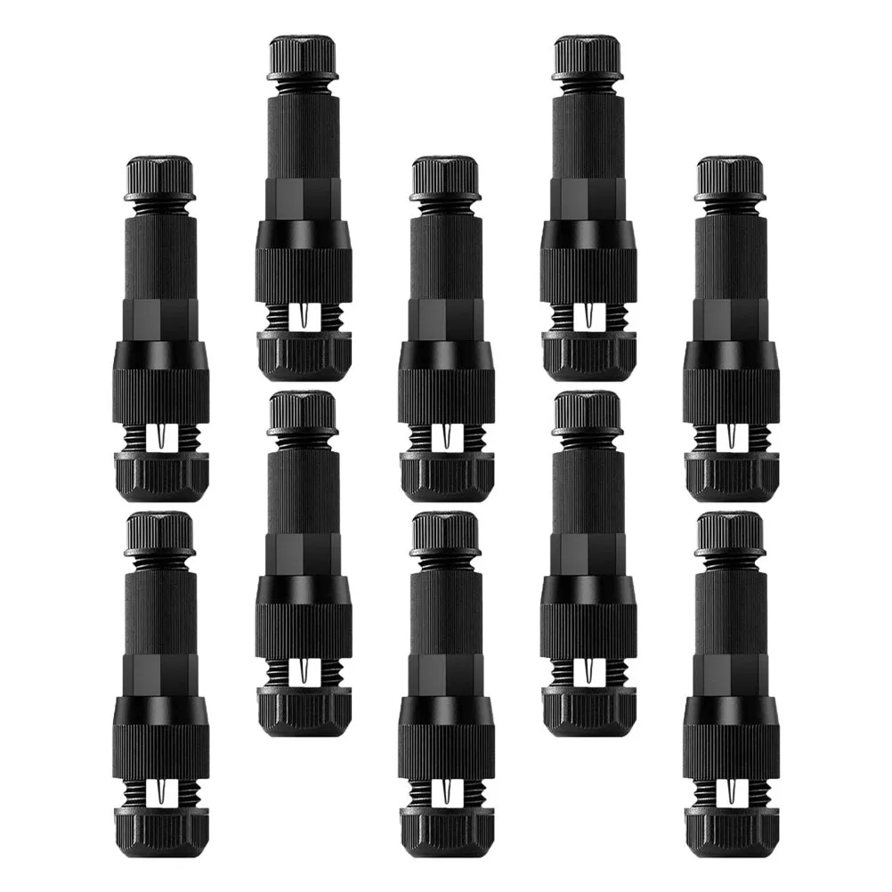 

10Pcs Outdoor Light Connectors Durable for Various Weather Conditions No Crimping Needed Plastic Low Voltage Wire Connector