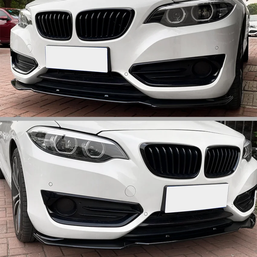 

Car Front Bumper Splitter Lip For BMW 2-Series F22 F23 2014 2015 2016 2017 2018 2019 2020 2021 Spoiler Diffuser Guard Body Kit