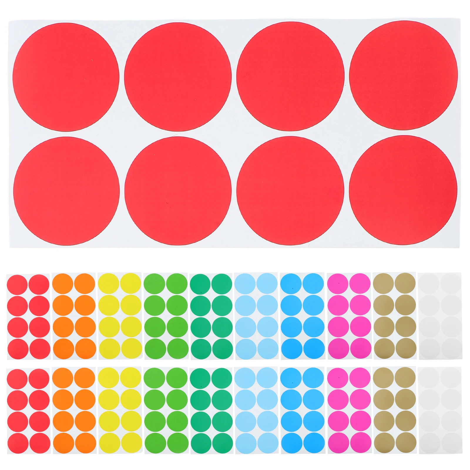 

50 листов круглых клейких этикеток: уплотнительные наклейки, пустые круглые наклейки для упаковок для бутылок, ежедневная организация, офис, дом, школа