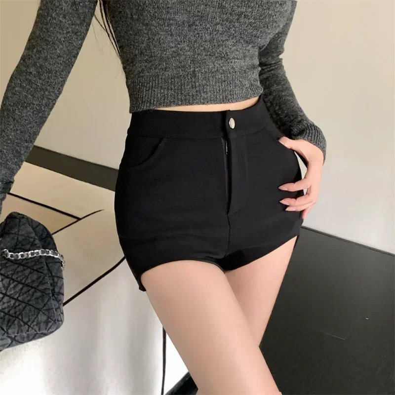 여성용 섹시한 반바지, S-3XL 슬림, 하이웨이스트, 시크한 캐주얼 스트리트웨어, 부드러운 패션, 개성, 베이직 얼짱, 올매치, 여름