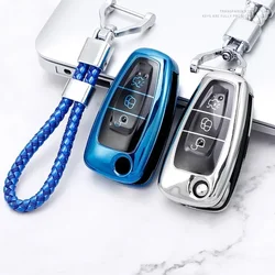 Car Key Cover Bag Case Shell Keychain for Ford Focus 2 3 MK3 ST RS Ecosport Kuga Escape Fiesta Fold C-Max S-Max Mondeo