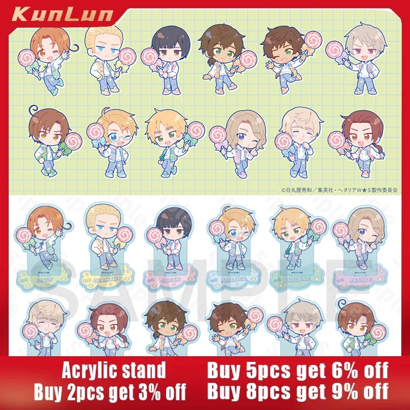 

Hetalia: Axis Powers Japanese Anime Peripherals Acrylic Stand Collectible Desk Ornaments Creative Birthday Gifts for Friends Toy