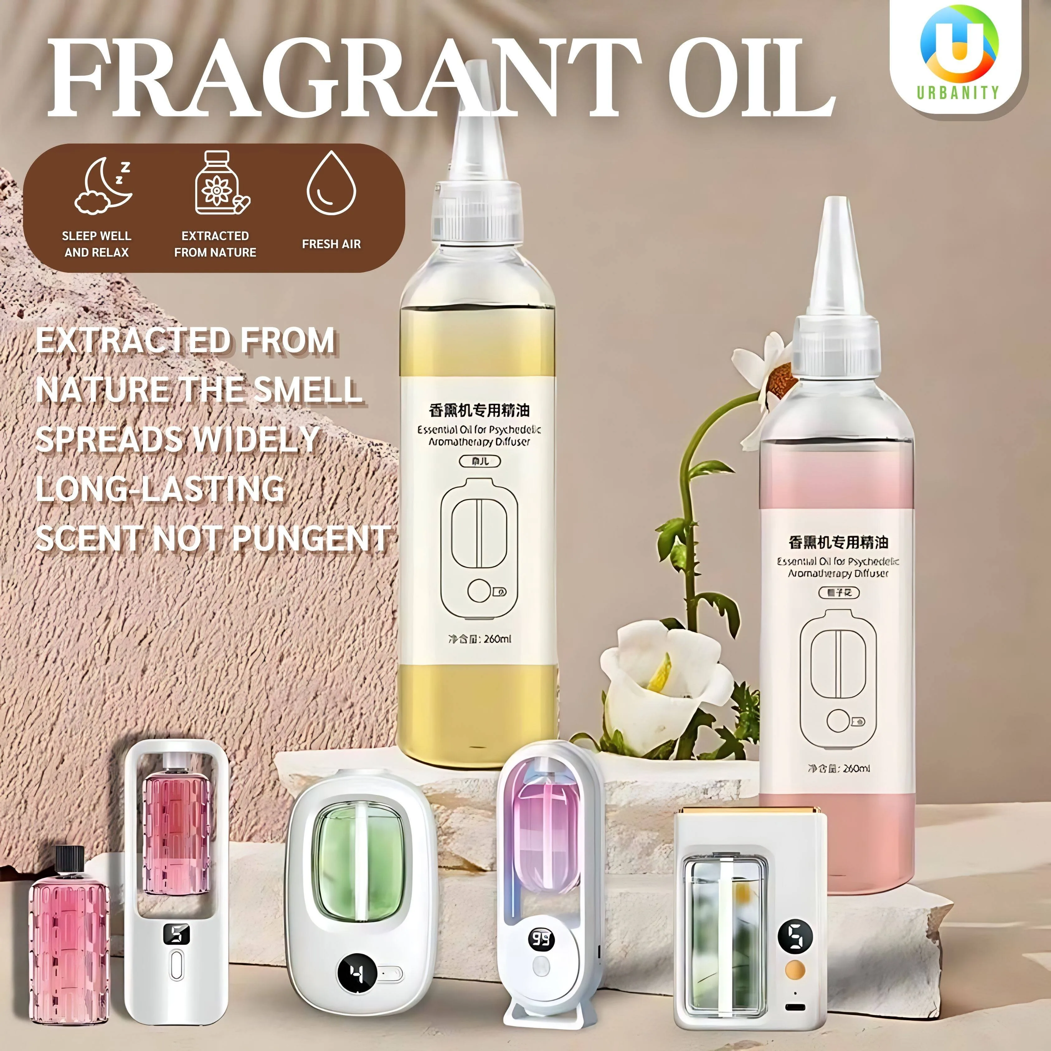 Aromatherapy Essential Oil Pure Natural Extract for Diffuser Lavender Scent Hilton Shangri la Spa Hotel Fragrance Oil