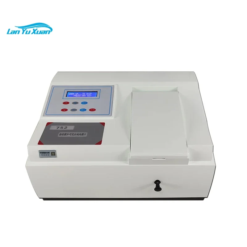 

V752 Видимый спектрофотометр Автоматический УФ-визор для лаборатории 200-1000 нм 0,0% T-200% T -0.097-2.000A