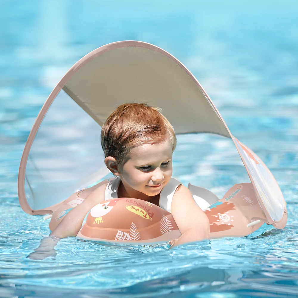 Flotador de natación inflable para bebés, anillo de baño circular, juguetes de verano para niños pequeños