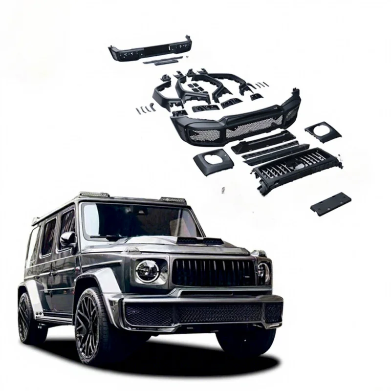 High Quality 1:1 B Style Body Kit Includes Front Bumper And Grille For G Class G63 W464 2019 Auto Spare Replacement Parts