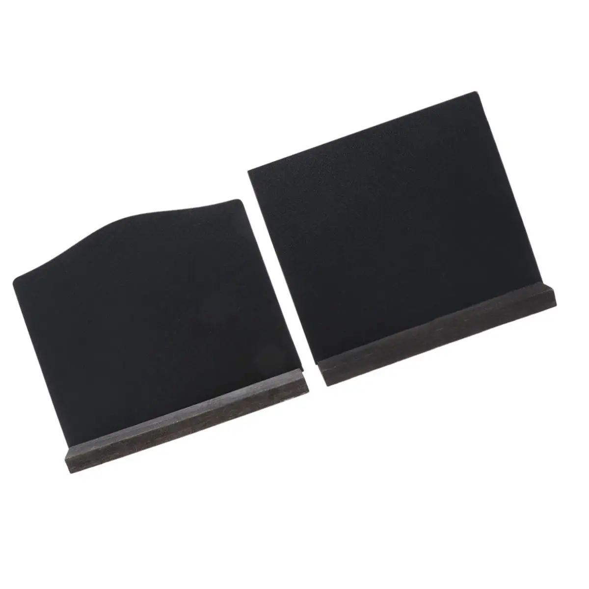 2Pcs Wooden Blackboard Small Blackboards Wave Edge Mini Chalkboard Signs Message Board for Home Decor Table Number Name Tags