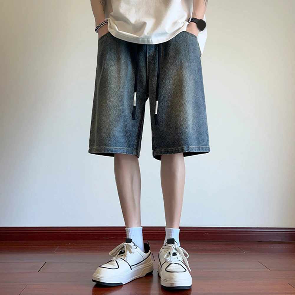 شورت كاجوال للرجال من الحرير الجليدي مناسب لجميع المواسم، ملابس منزلية للعمل اليومي، خفيف الوزن من البوليستر، ملابس يومية في مكان العمل