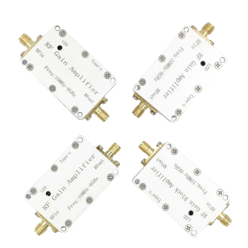 LNA 10MHZ-6GHz High Flatness Receiver Amplifier 10DB 20DB 30DB 40DB RF Drive for GPS Radio FM Hackrf One Image Transmission