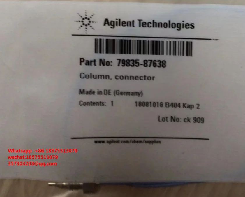 Para Agilent 79835-87638, linha de aço inoxidável, 0.25x320mm, com conexões de aço inoxidável dobro. Brand New 1 Peça