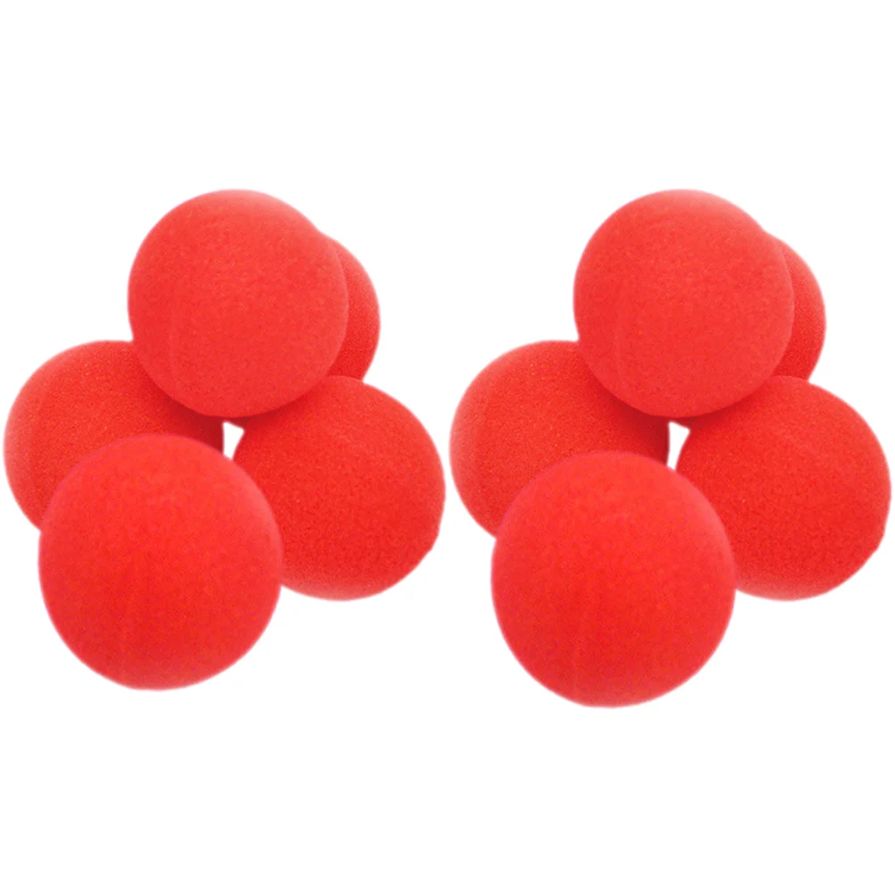 10 Pcs Street Performance Sponge Ball Props 45cm Balls (10 Pieces Pack) Sponges Tricks Supplies Red Game Accessories