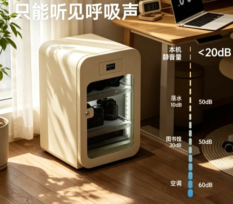 

Electronic Moisture-proof Box, Professional Camera Lens Drying Cabinet, Dehumidifier for Photographic Gear Storage