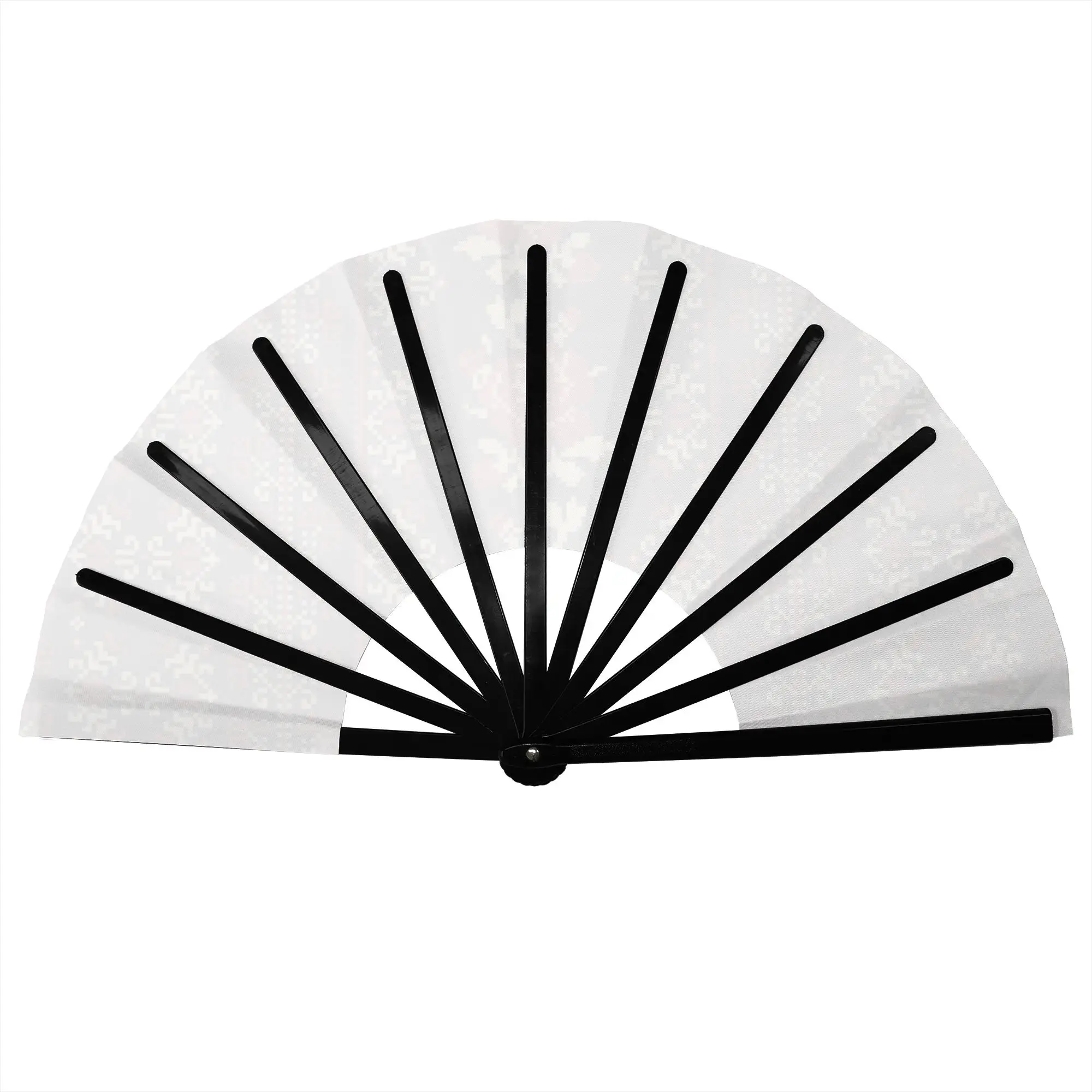 Palestinian Embroidery Tatreez Folding Hand Fan Palestine Folk Art Polyester Fabric Fan Cool Summer Accessory Decorative Fans