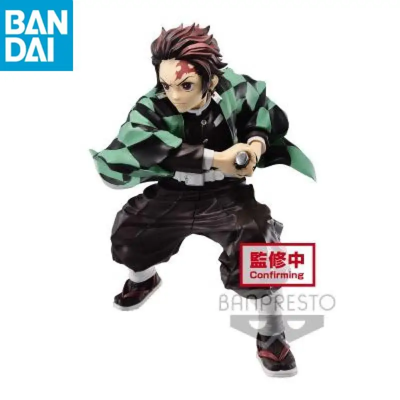 本物のバンダイナムコバンプレストデーモンスレイヤーマキシマティック竈門炭治郎 Pvc 18 センチメートルフィギュアアニメモデルデスクトップ装飾ギフト人形おもちゃ