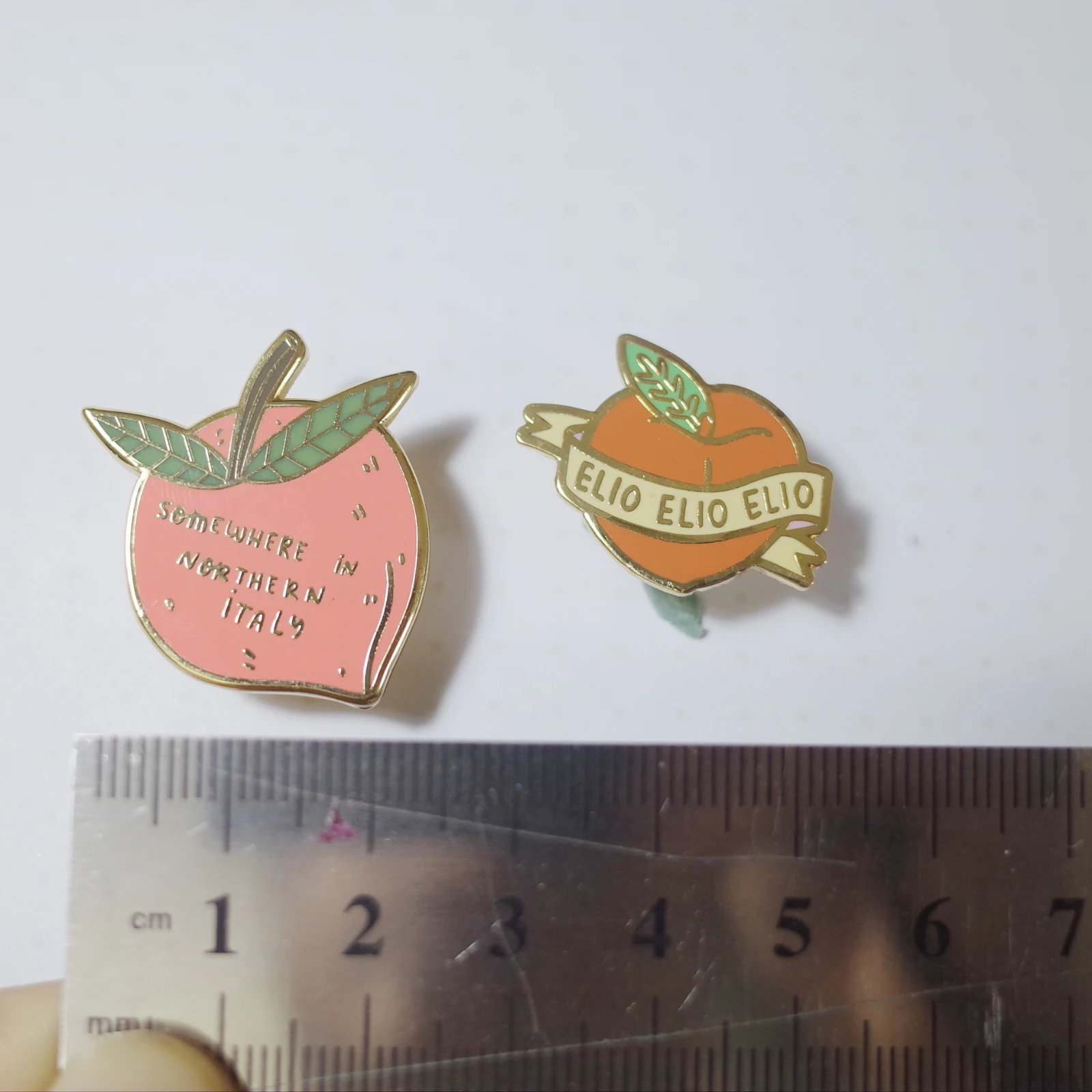 Call Me By Your Name Enamel Brooch Peach Badge Gay Movie Peripheral Pride Jewelry Gay Lesbian Gift Decoration