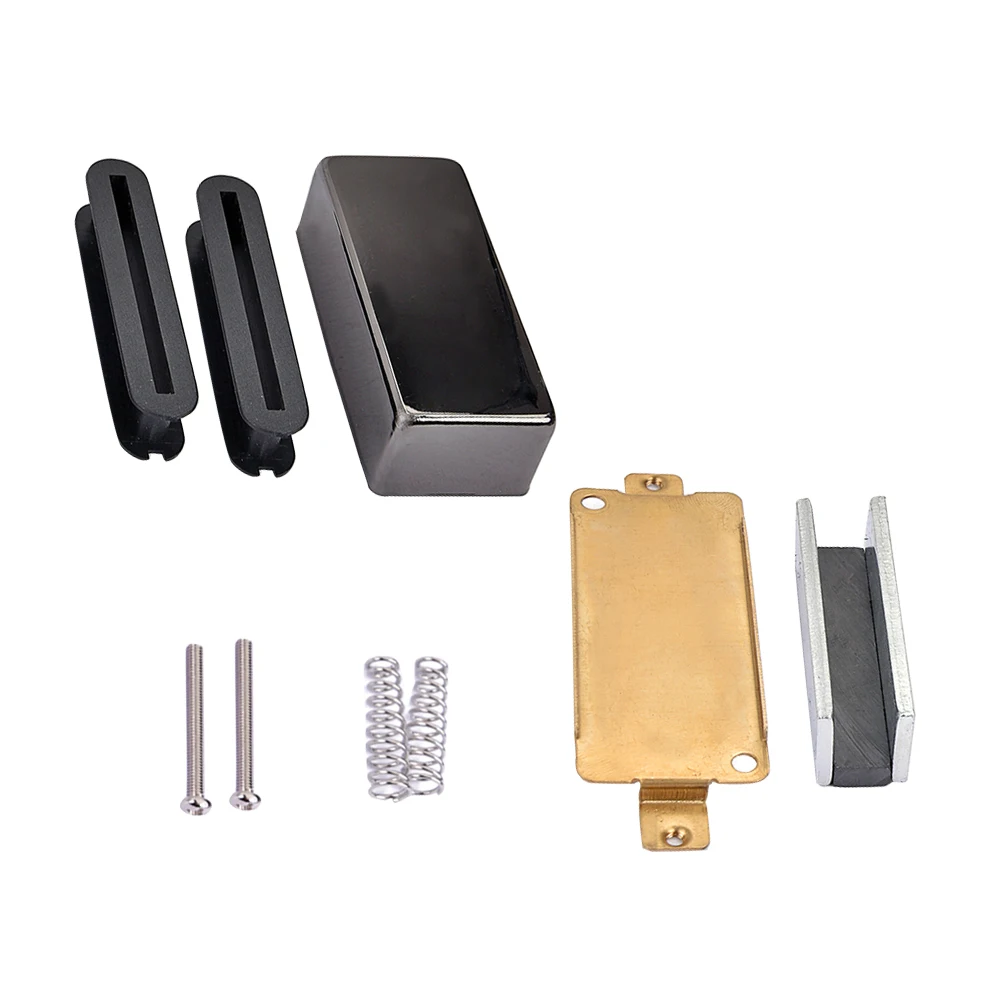 

Copper Shell Pickup Cover Humbucker Double Coil Kit Electric Guitar DIY Accessory Slug Bobbins Magnet Replacement