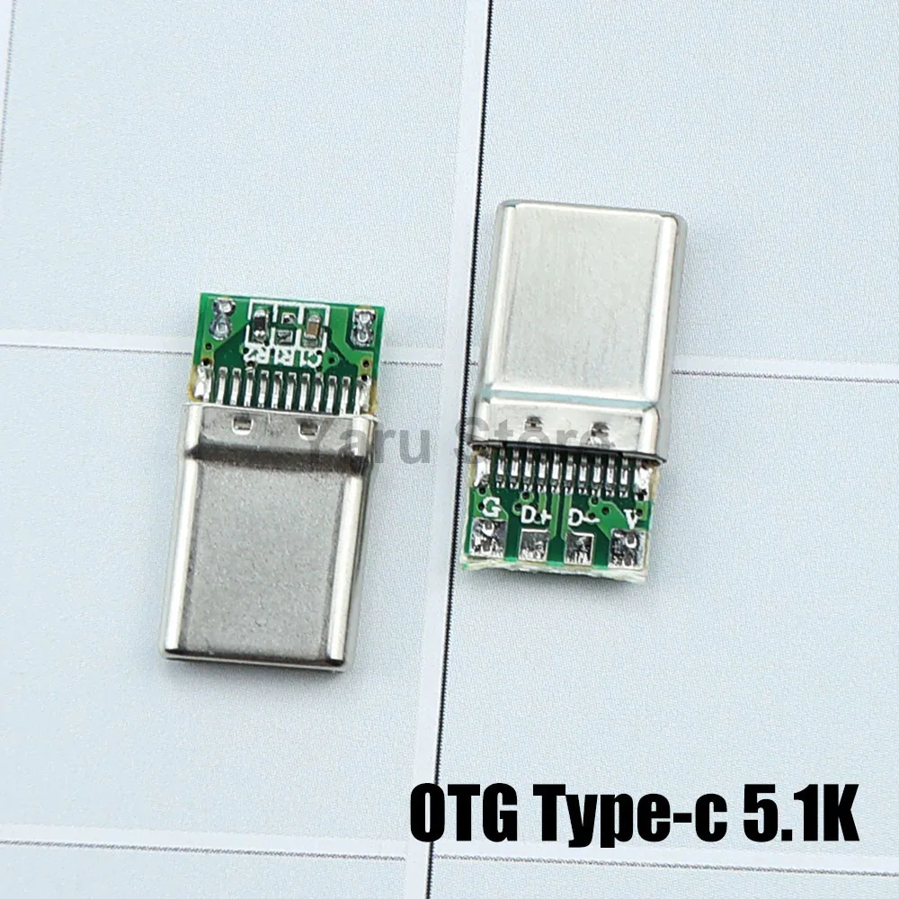 For Type-C Plugs OTG adapter  Fast Charging Phone Charger Plug USB C Connector Port DIY Cable Plug