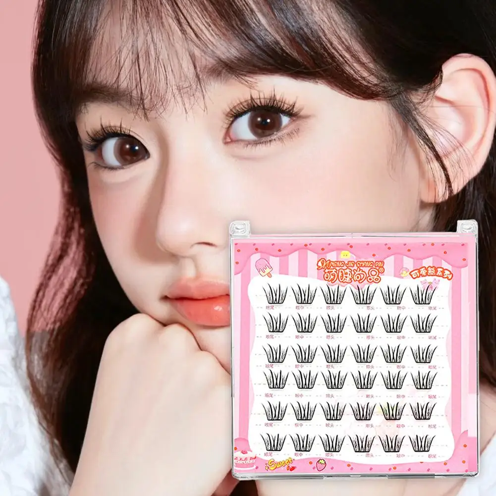 6 صفوف غير لاصقة الرموش الصناعية الكورية المعبود الرموش ترقية ثلاثية الأبعاد لاش الأسود الجذعية لينة المنك الطبيعي رموش ماكياج