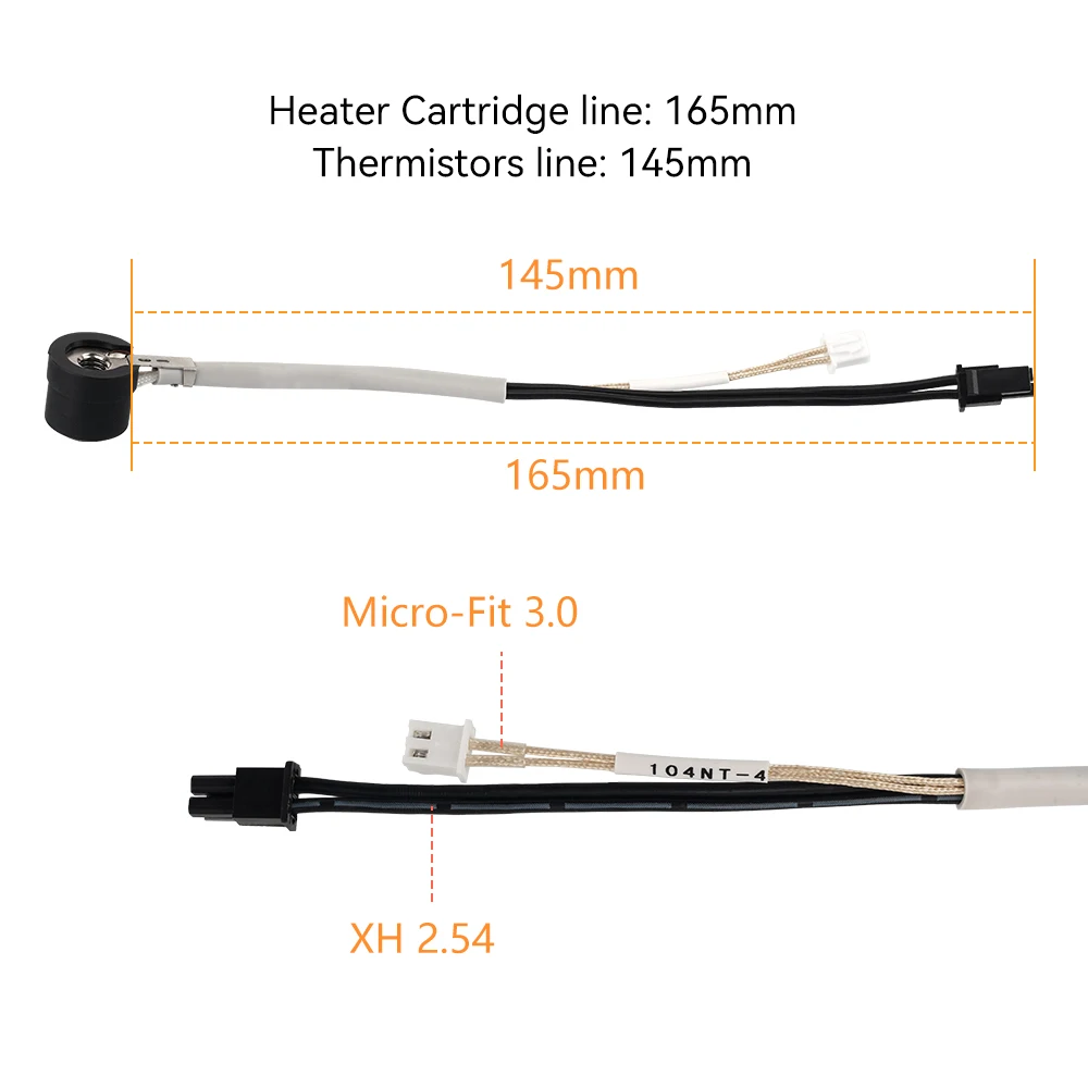 For Voron 0.1/0.2/2.4 Hot End E3D V6 Hotend V6 Bimetal Throat Ceramic Heating Core Print Head 3D Printer Parts