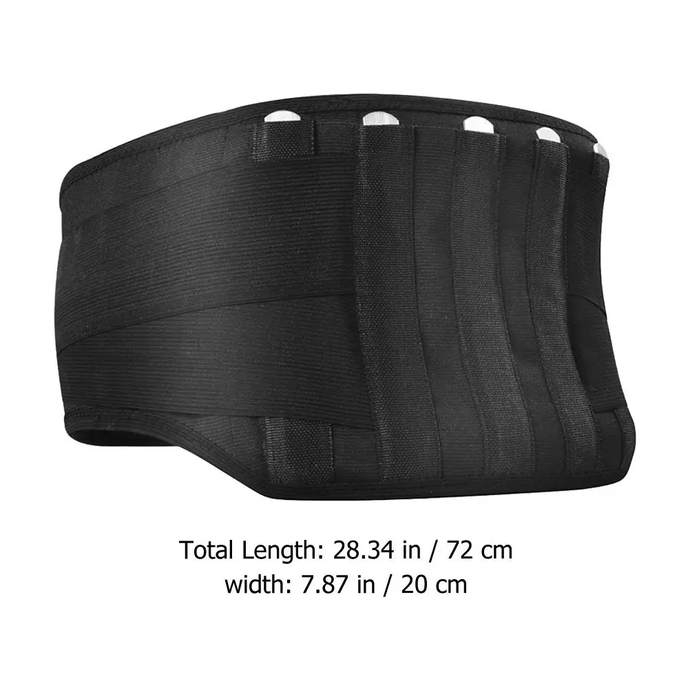 Adjustable Lower Back Brace for Pain Relief Sciatica Scoliosis Support Lumbar Support Belt with 4 Steel Strips Extra Pad