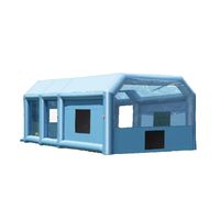 SucceBuy Inflatable Paint Booth Inflatable Spray Booth with Powerful Blowers and Air Filter System Portable Car Paint Booth
