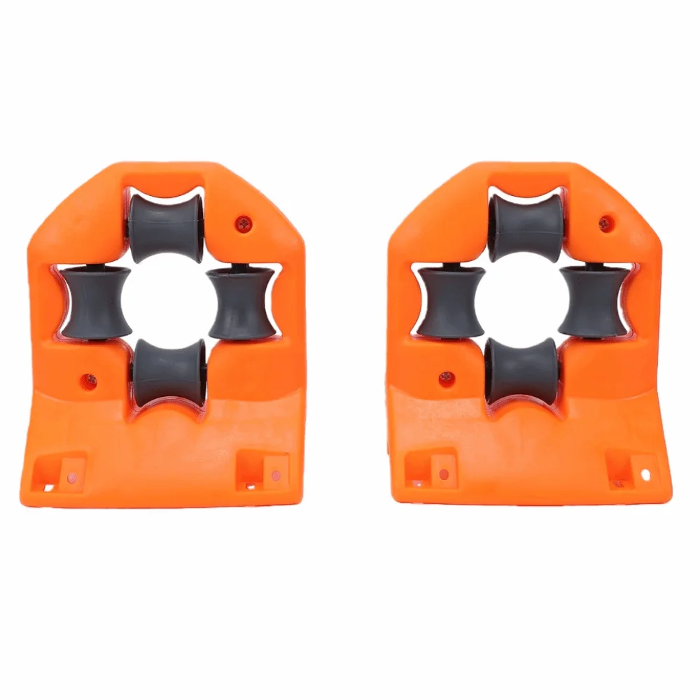 2PCS Durable Plastic Garden Hose Holder Wall Mounted Orange Hose Guide Compact Wall Mount Hose Guide Backyard Use