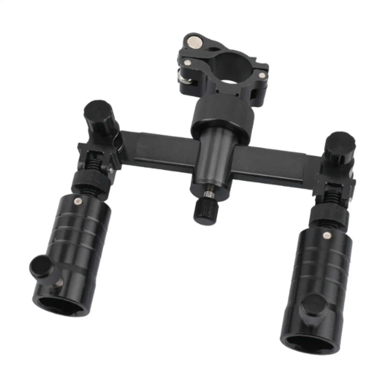 Double Turret Support Fishing Gear Rod Rest Holder for Square Fishing Chair