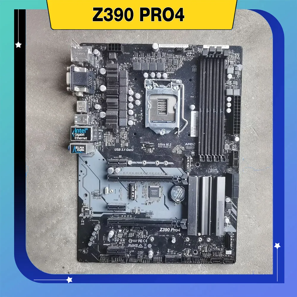 Para placa base de escritorio A-S-R-O-C-K Z390 PRO4 1151 DDR4 Z390