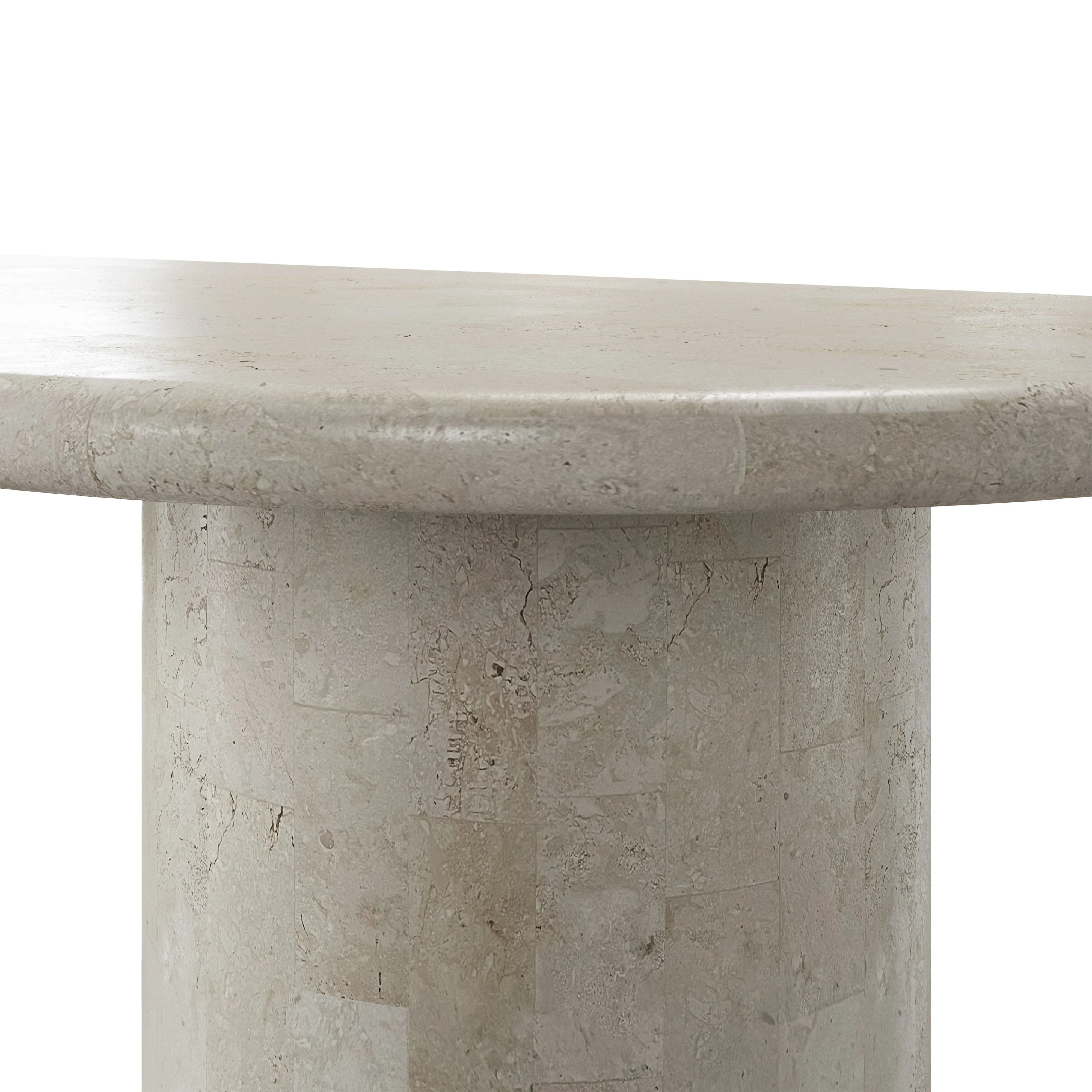 Dining Table Natural Marble Round Table Elegant Luxury