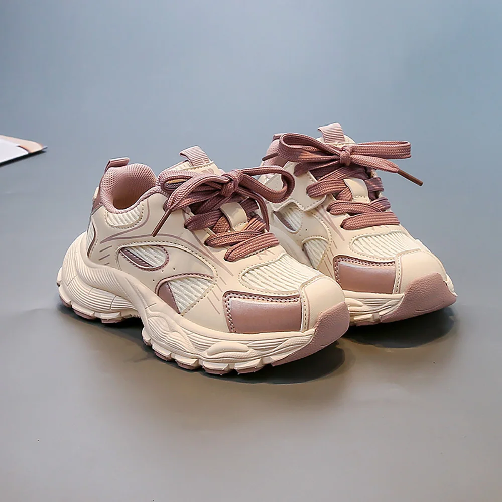 

Children's Spring Autumn Fashion Sneakers Kids PU Leather Trend Fashion Children's Sport Shoes Outdoor Running Shoes Boys Girls