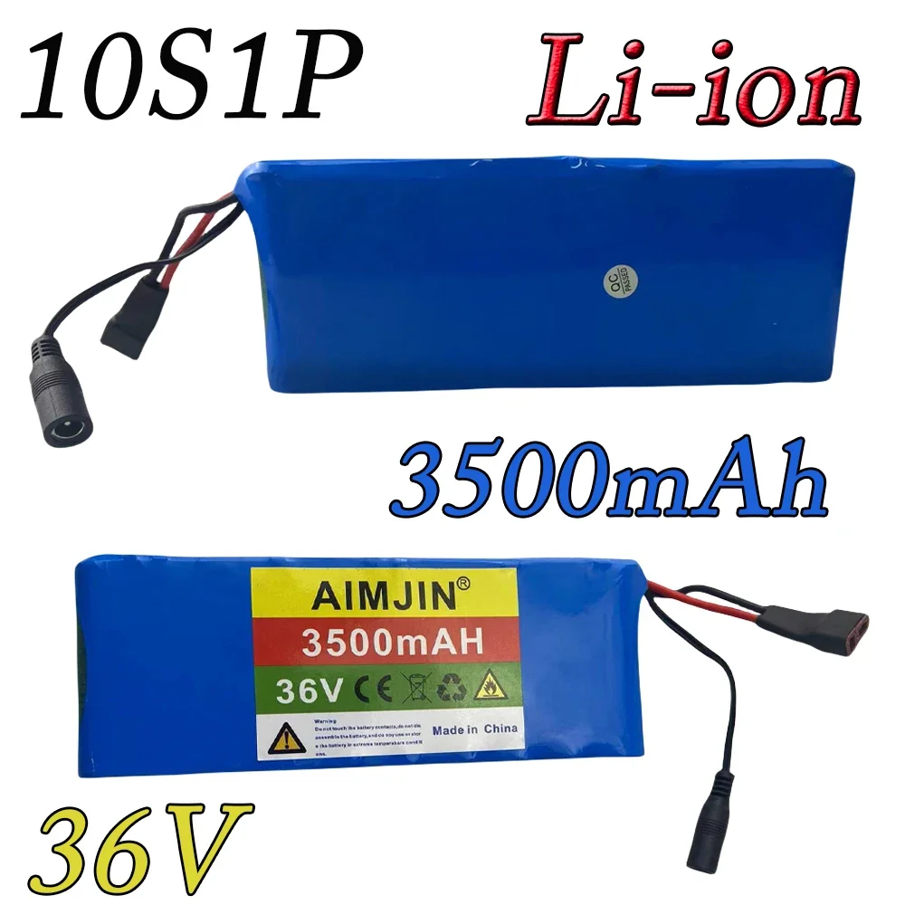 10S1P 36V 18650 Rechargeable Lithium Battery Pack 20A High Power 3500mAh Suitable for Equipped with Built in BMS