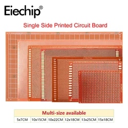 2PCS 5x7CM 10x15CM 10x22CM 12x18CM 13x25CM 15x18CM Single Side PCB Yellow Prototype PCB Universal Board Circuit Board