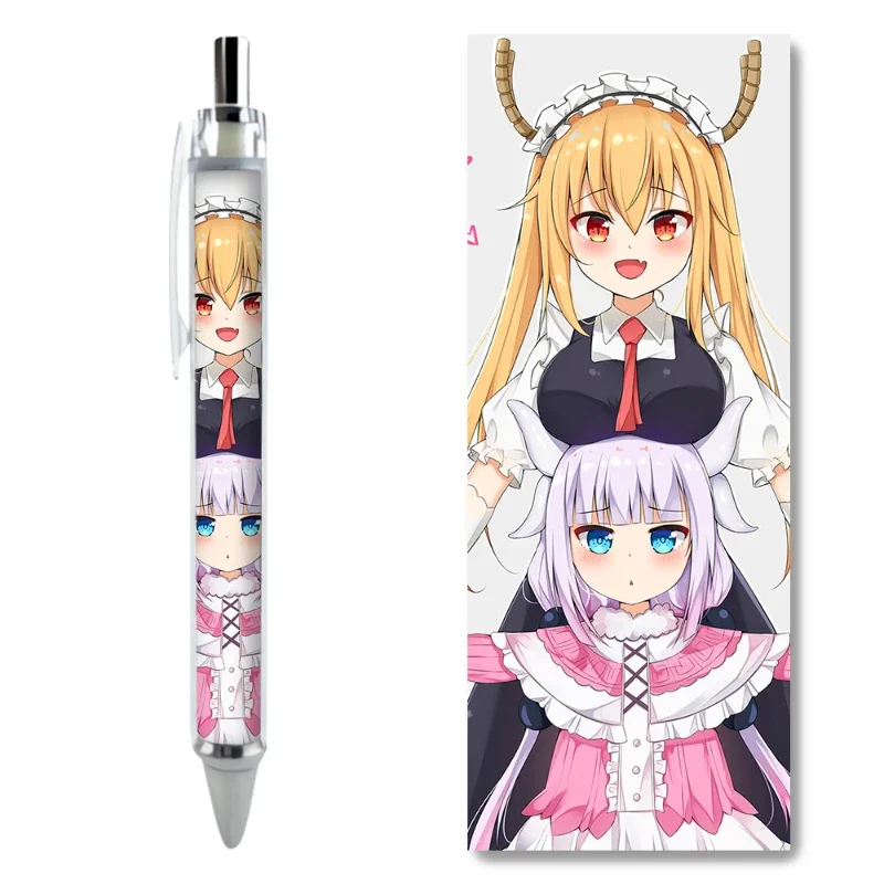 2/4PCS Tohru Kanna Kamui Character Gel Pens Cute Image Stationery Pen Hot Selling Anime Peripherals Daily Pretty Stationery