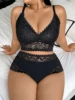Plus Size Sexy Lace Camisole  Lingerie set