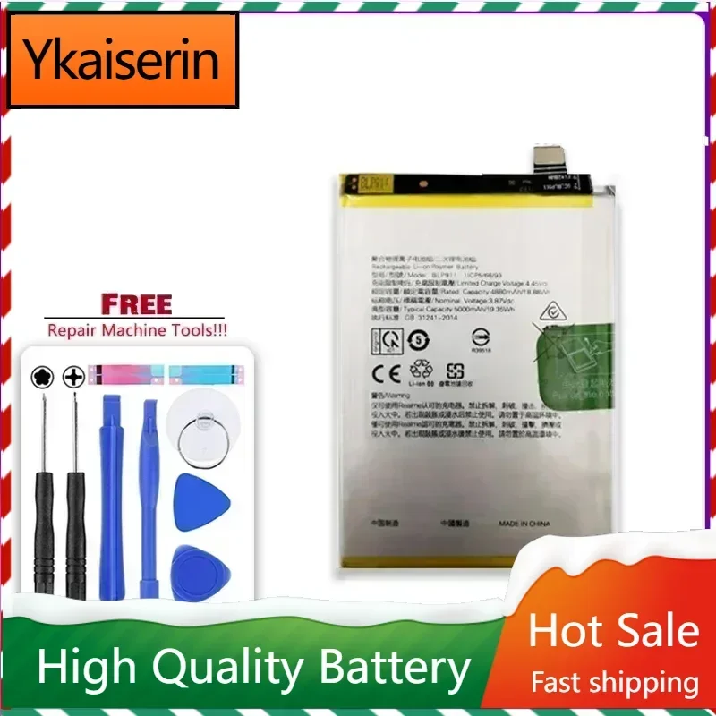 Battery 5000mAh BLP911 Battery for OPPO Realme V25 for Realme 9i Realme 9 Pro 9pro Mobile Phone Batteries Warranty + Track Code