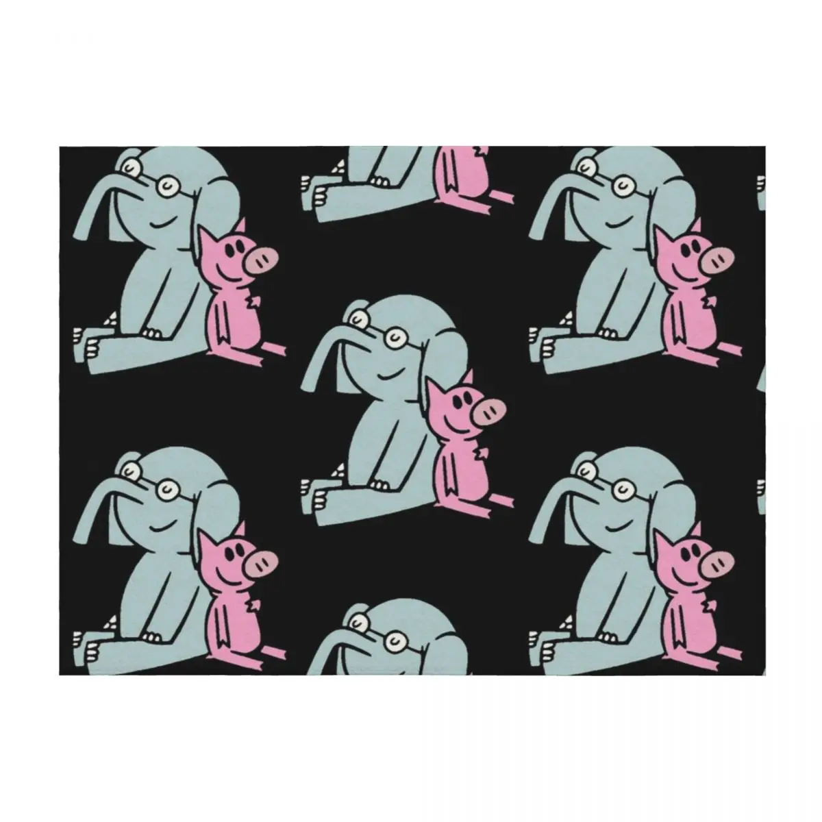 

Elephant and Piggie. Gerald and Piggie. Anime transparent sticker, mo willems Throw Blanket Designers bed plaid Tourist Blankets