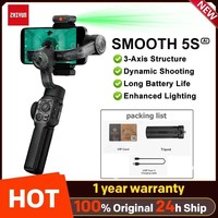 ZHIYUN SMOOTH 5S AI Tracking Handheld Stabilizer 3-Axis Smartphone Gimbal Outdoor Gimbals for iPhone 15 Pro Max Xiaomi