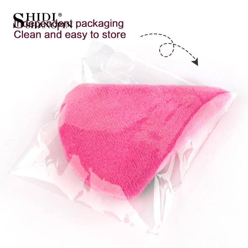 1 قطعة مثلث مسحوق نفخة الوجه ماكياج الإسفنج مستحضرات التجميل لينة القطن الثابتة ماكياج مسحوق نفخة قابل للغسل المخملية أدوات التجميل