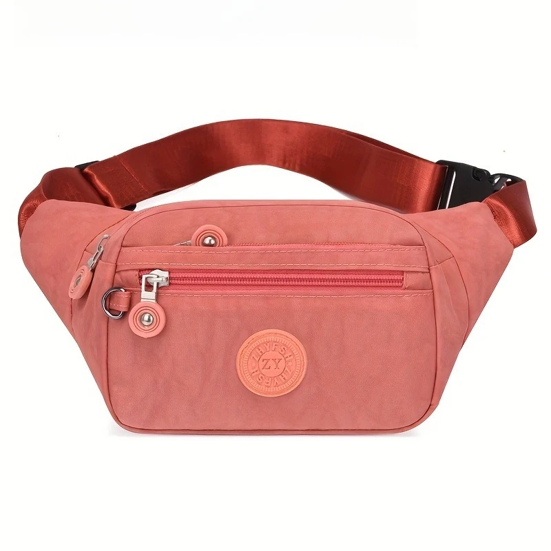 Leichte Gürteltasche, Umhängetasche, mehrere Reißverschlusstaschen, verstellbarer breiter Riemen, Hüfttasche, Brusttasche für Damen zum Laufen – Detail 13