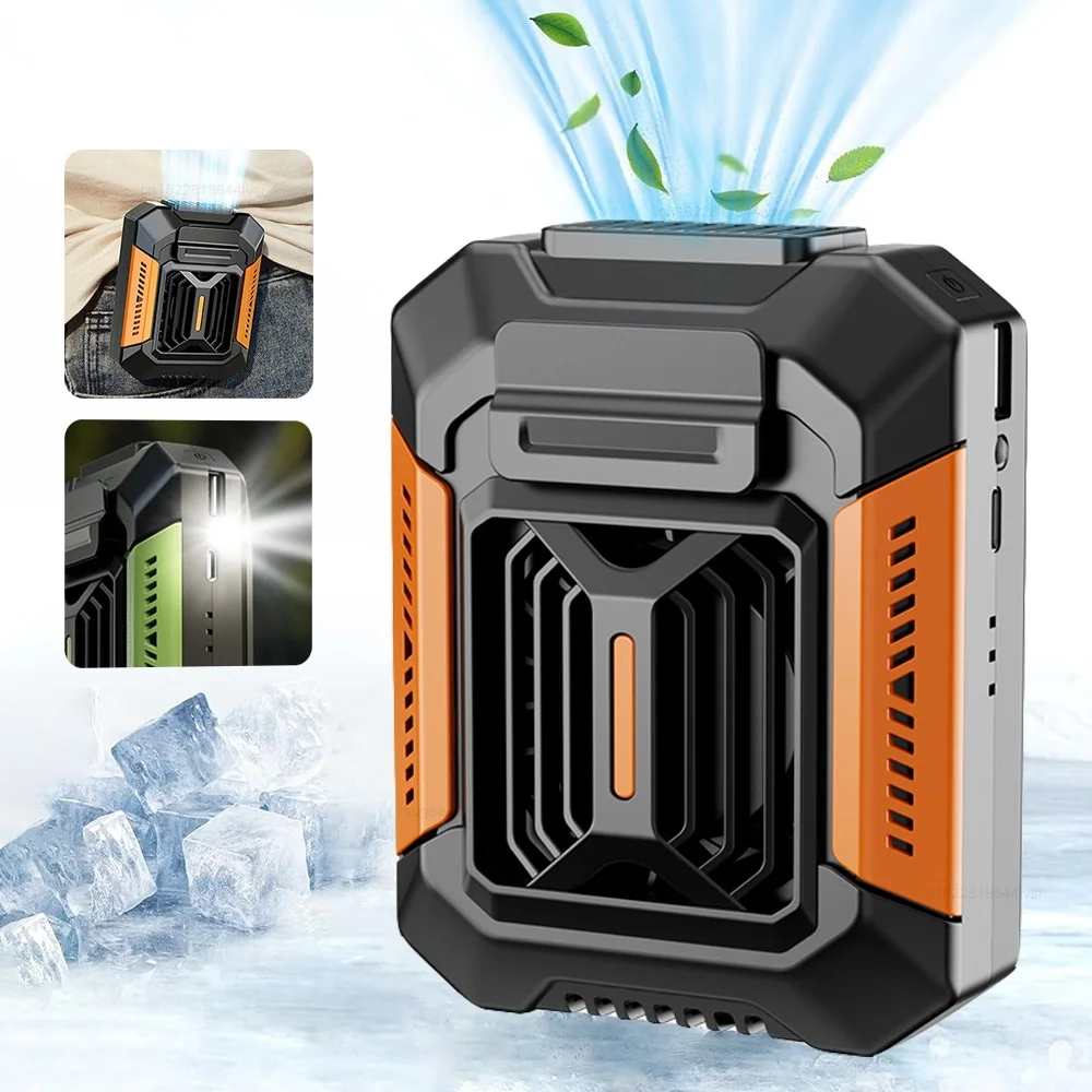 

Portable Waist Fan Mini Waist Clip Fan Wireless Hanging Neck Fan 4000mAh USB Rechargeable Cooling Waist Fan for Outdoor Travel