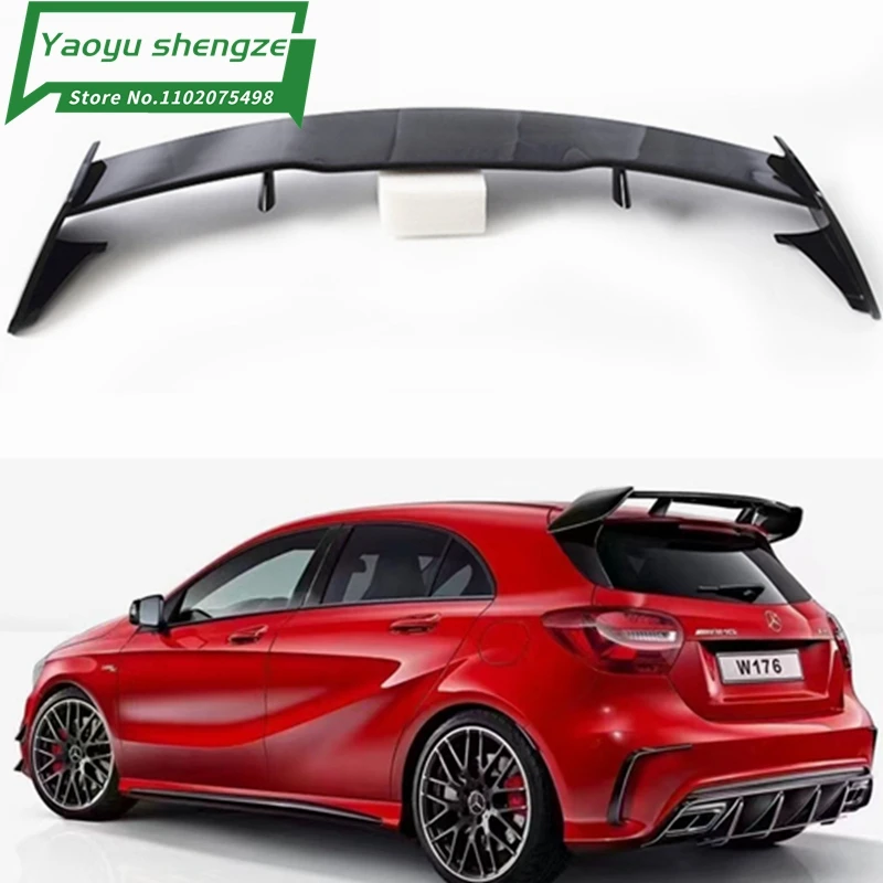 ABS Paint Black Red Color Rear Spoiler Wing For Mercedes Benz A Class W176 A160 A180 A200 A250 A45 AMG 5door Hatchback 2013-2018